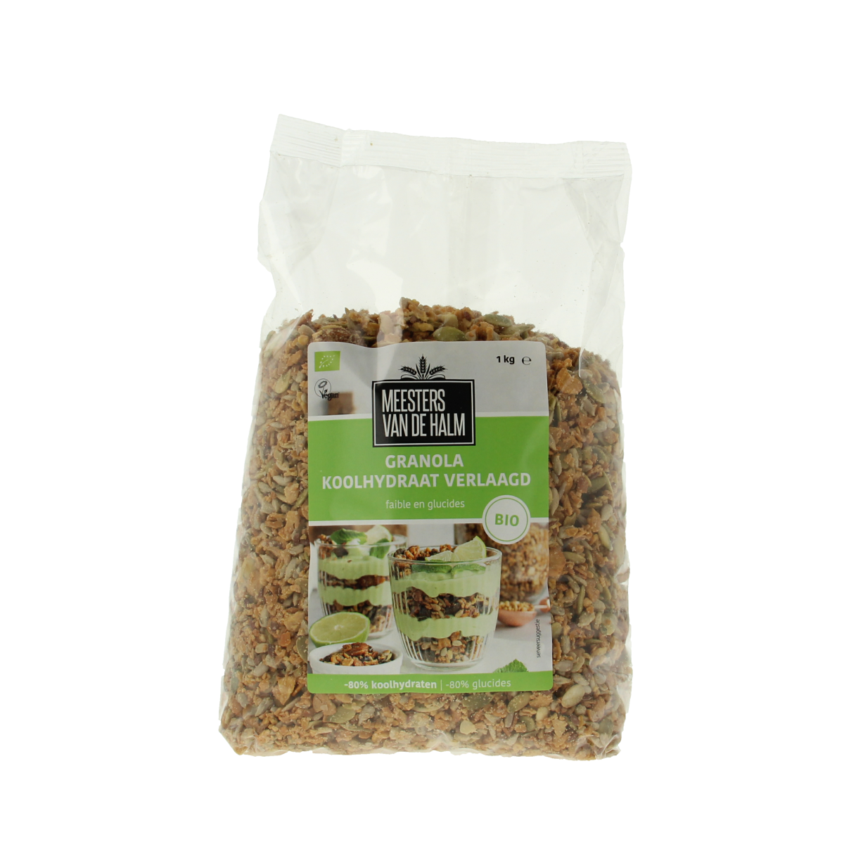 De Halm Granola koolhydraat verlaagd bio 1.00 Kilogram