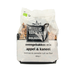 De Halm Ovengebakken mix appel en kaneel bio 400.00 Gram