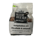 De Halm Ovengebakken mix chocolade en amandel bio 400.00 Gram