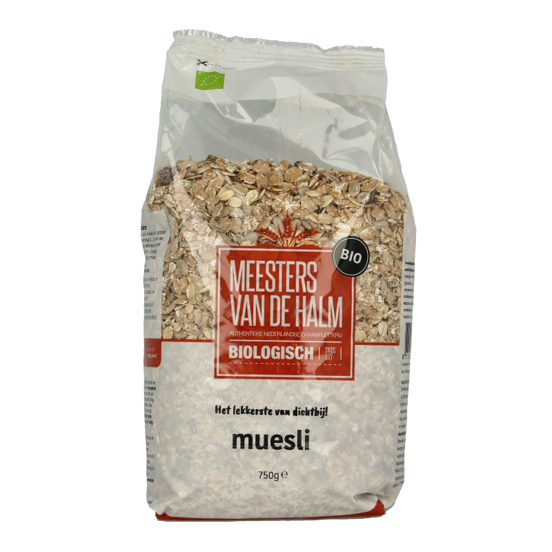 De Halm Muesli standaard bio 750 Gram