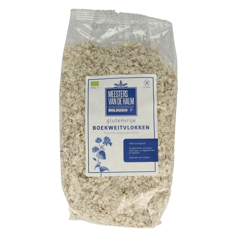 De Halm Boekweitvlokken bio 500 Gram