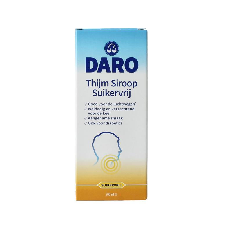 Daro Thijmsiroop suikervrij 200 Milliliter