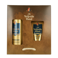 Vergulde Hand Geschenkverpakking scheerschuim en aftershave 1.00 Set