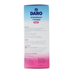 Daro 2 in 1 Kriebelhoest en keelpijn 150.00 Milliliter