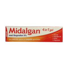 Midalgan 4 in 1 gel + 5% ibuprofen 100.00 Gram