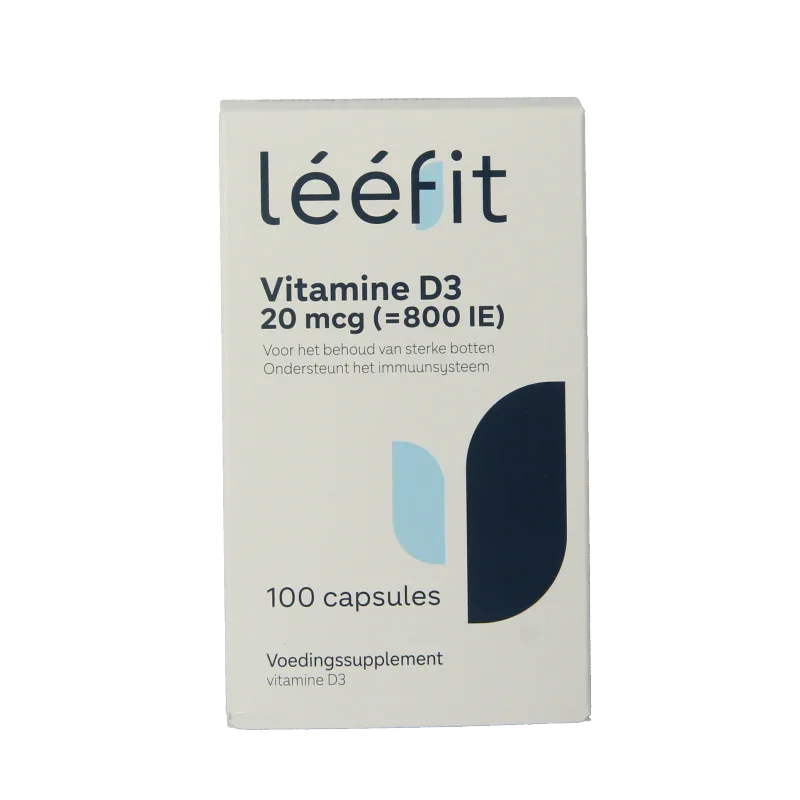 Leefit Vitamine D3 20mcg 100 Softgels