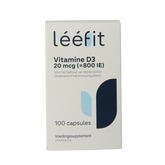 Leefit Vitamine D3 20mcg 100.00 Softgels