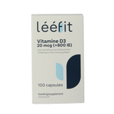 Leefit Vitamine D3 20mcg 100 Softgels