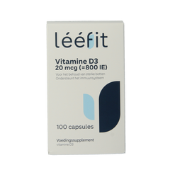 Leefit Vitamine D3 20mcg 100.00 Softgels