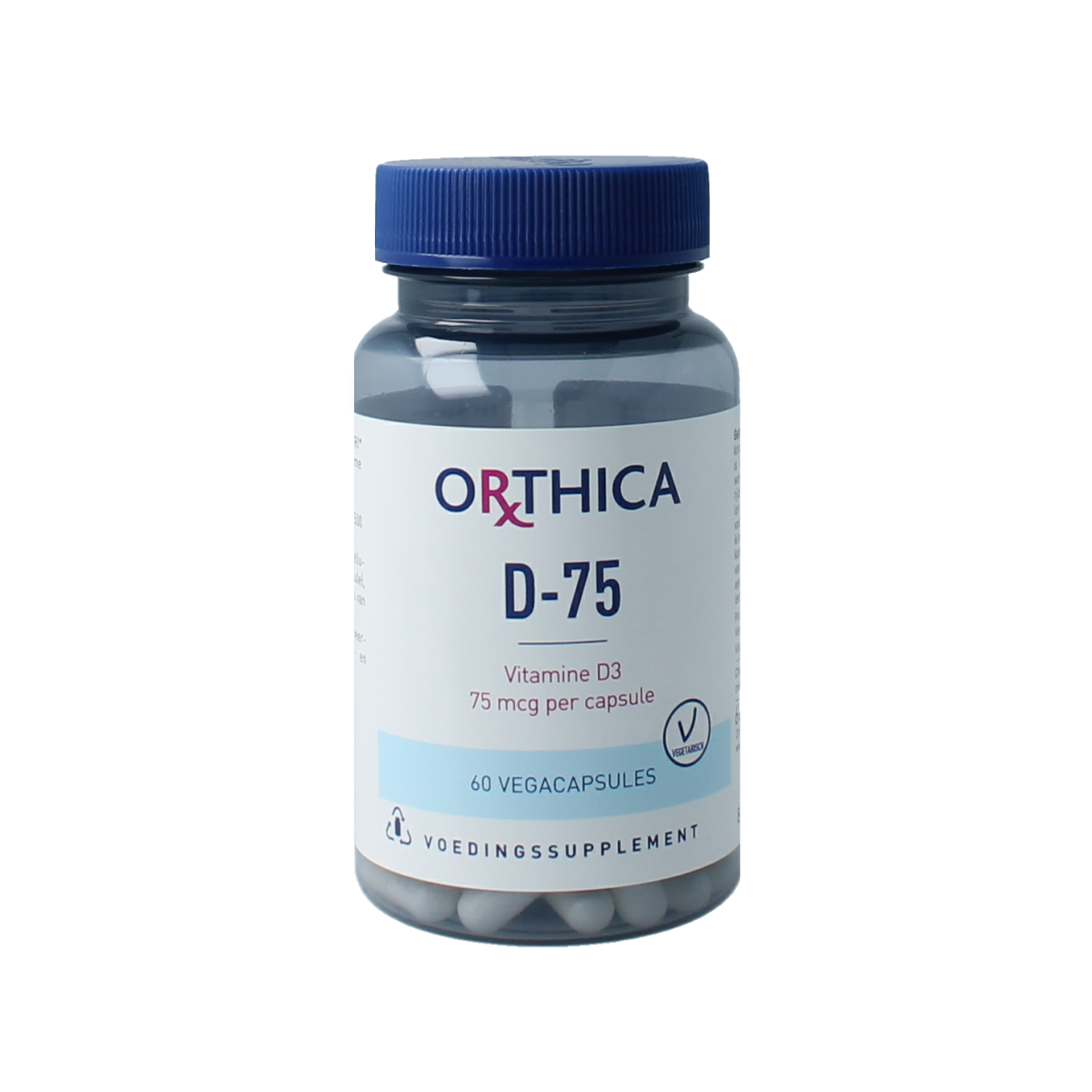 Orthica Vitamine D-75 60.00 Vegetarische capsules