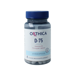 Orthica Vitamine D-75 60.00 Vegetarische capsules