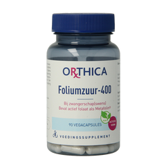 Orthica Foliumzuur 400 90 Vegetarische capsules