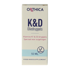 Orthica Vitamine K & D zuigeling 10.00 Milliliter