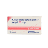 Healthypharm Paracetamol kind 60mg 10 Zetpillen