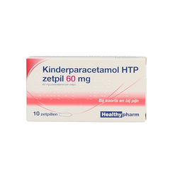 Healthypharm Paracetamol kind 60mg 10.00 Zetpillen
