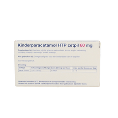 Healthypharm Paracetamol kind 60mg 10.00 Zetpillen