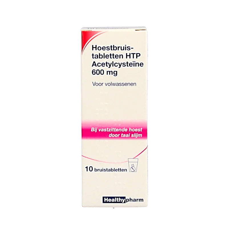 Healthypharm Acetylcysteine 600mg 10 Bruistabletten