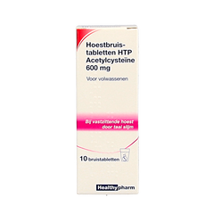 Healthypharm Acetylcysteine 600mg 10 Bruistabletten