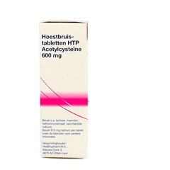 Healthypharm Acetylcysteine 600mg 10.00 Bruistabletten
