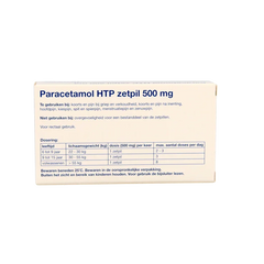 Healthypharm Paracetamol 500mg 10 Zetpillen