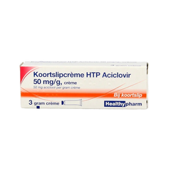 Healthypharm Koortslip creme aciclovir 3 Gram