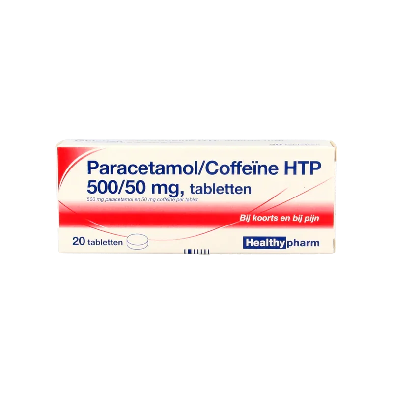 Healthypharm Paracetamol 500mg coffeine 20 Tabletten