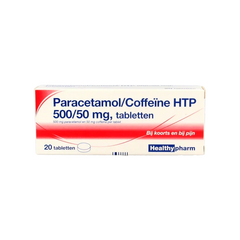 Healthypharm Paracetamol 500mg coffeine 20 Tabletten