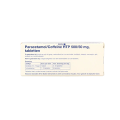 Healthypharm Paracetamol 500mg coffeine 20 Tabletten