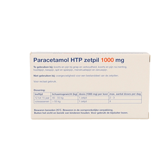 Healthypharm Paracetamol 1000mg 10.00 Zetpillen