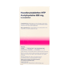 Healthypharm Acetylcysteine 600mg HTP 30 Bruistabletten