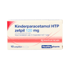 Healthypharm Paracetamol kind 120mg 10.00 Zetpillen