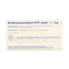 Healthypharm Paracetamol kind 120mg 10 Zetpillen