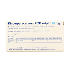 Healthypharm Paracetamol kind 120mg 10 Zetpillen