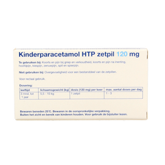 Healthypharm Paracetamol kind 120mg 10.00 Zetpillen