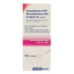Healthypharm Broomhexine hoestdrank 8mg 150 Milliliter