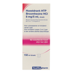 Healthypharm Broomhexine hoestdrank 8mg 150.00 Milliliter