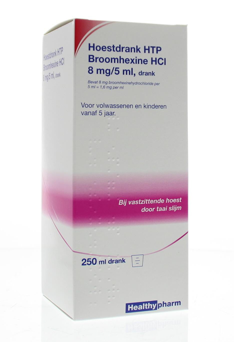 Healthypharm Broomhexine hoestdrank 8mg 250 Milliliter