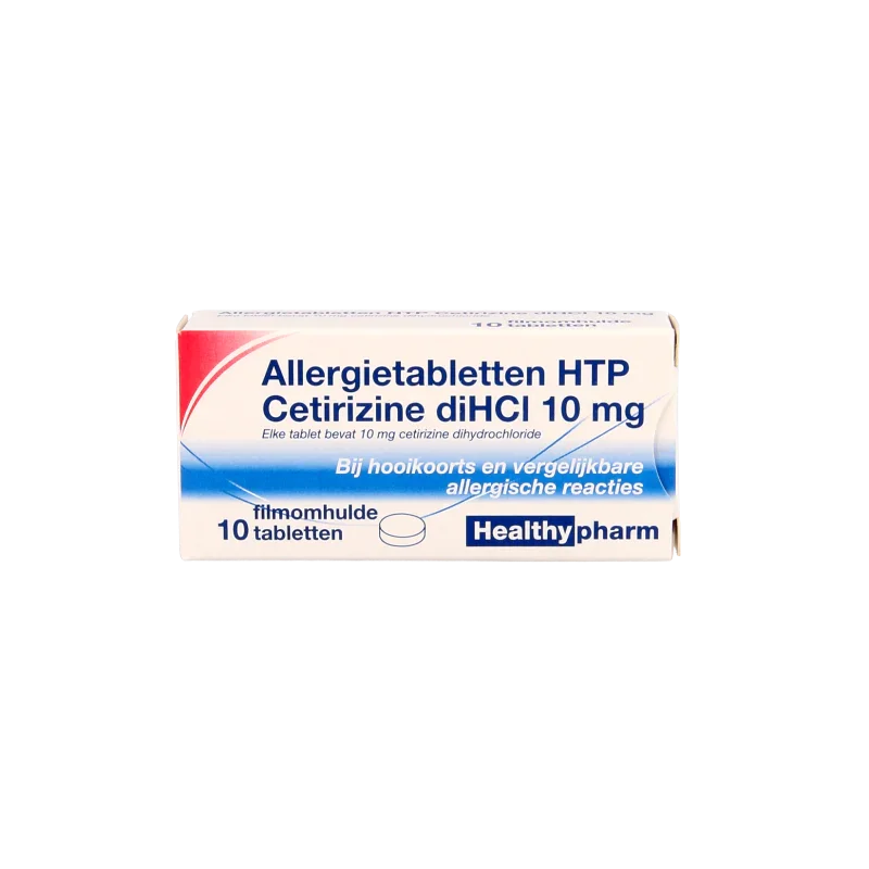 Healthypharm Cetirizine diHCl 10mg 10 Tabletten