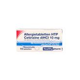 Healthypharm Cetirizine diHCl 10mg 10 Tabletten