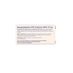 Healthypharm Cetirizine diHCl 10mg 10 Tabletten