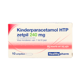 Healthypharm Paracetamol kinderen 240mg 10 Zetpillen