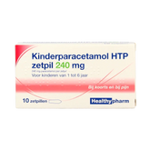 Healthypharm Paracetamol kinderen 240mg 10 Zetpillen