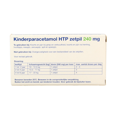 Healthypharm Paracetamol kinderen 240mg 10.00 Zetpillen