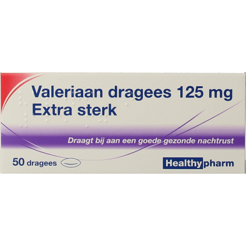 Healthypharm Valeriaan extra sterk 125mg 50 Dragees