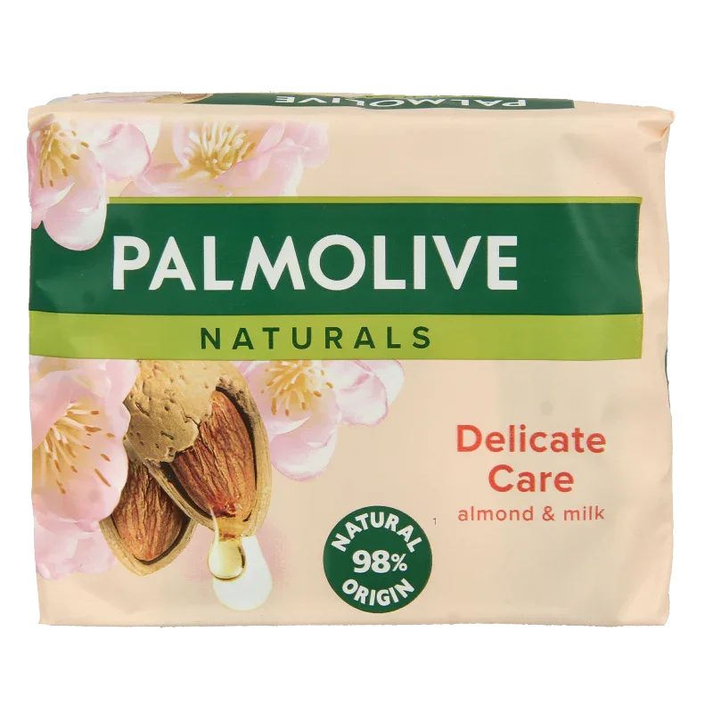 Palmolive Zeep sensitive almond 90 gram 4 Stuks