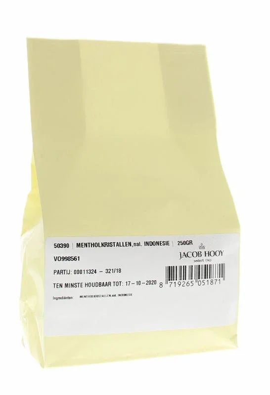 Jacob Hooy Mentholkristallen natuurlijk 250.00 Gram