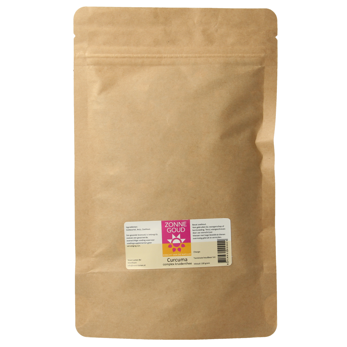 Zonnegoud Curcuma complex thee 100.00 Gram