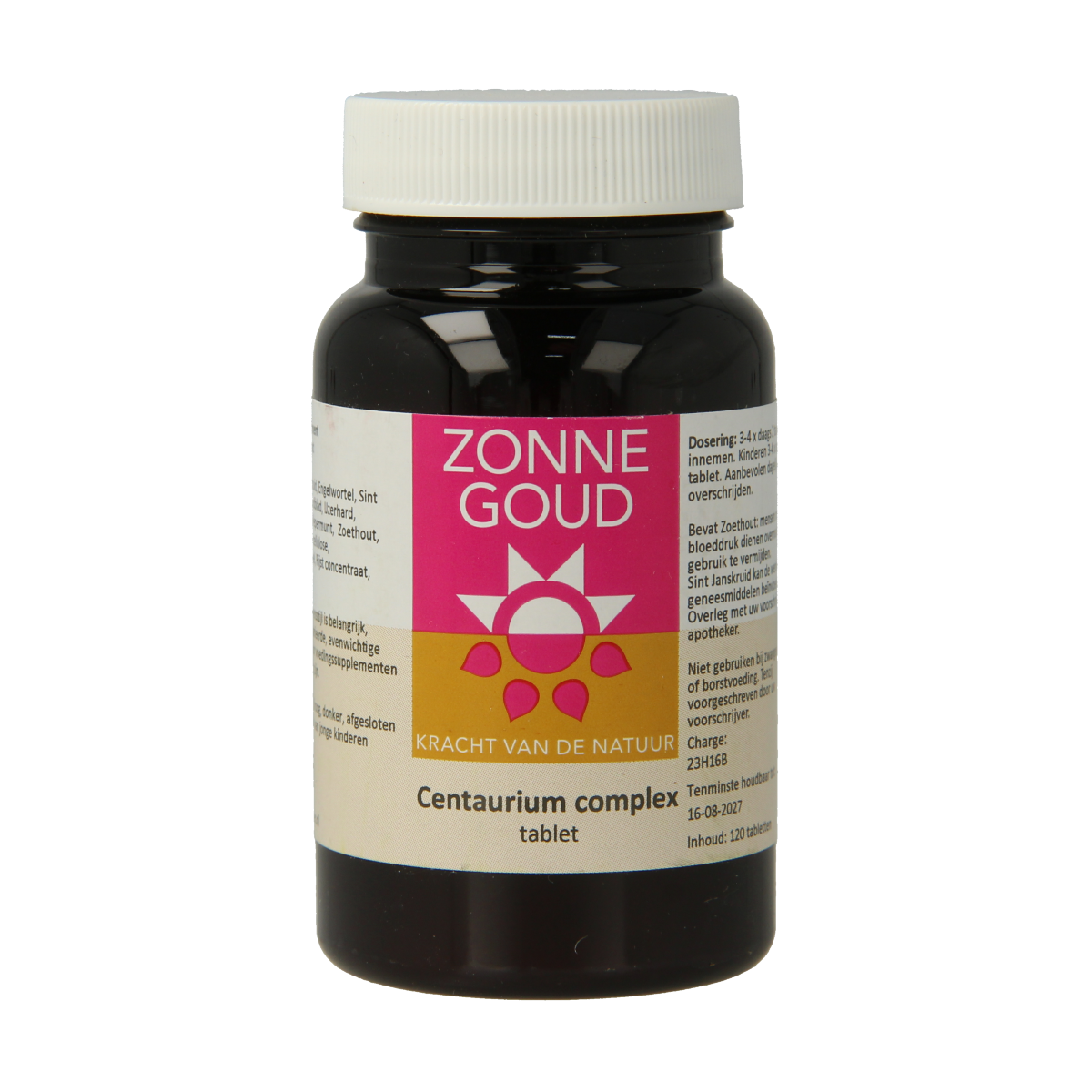 Zonnegoud Centaurium complex 120.00 Tabletten
