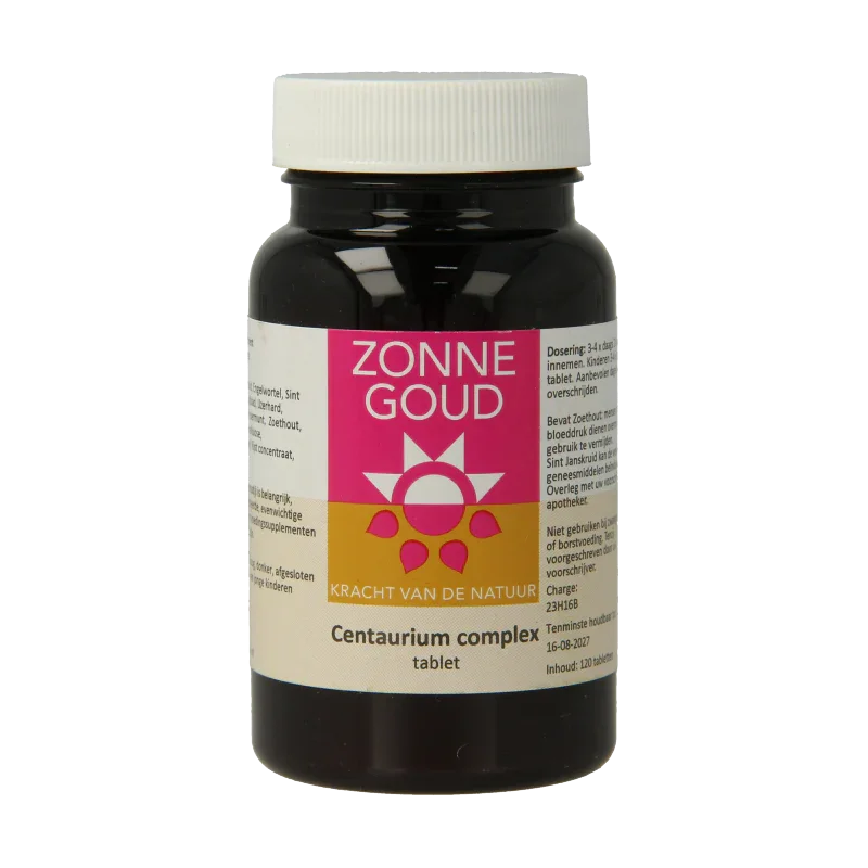 Zonnegoud Centaurium complex 120 Tabletten