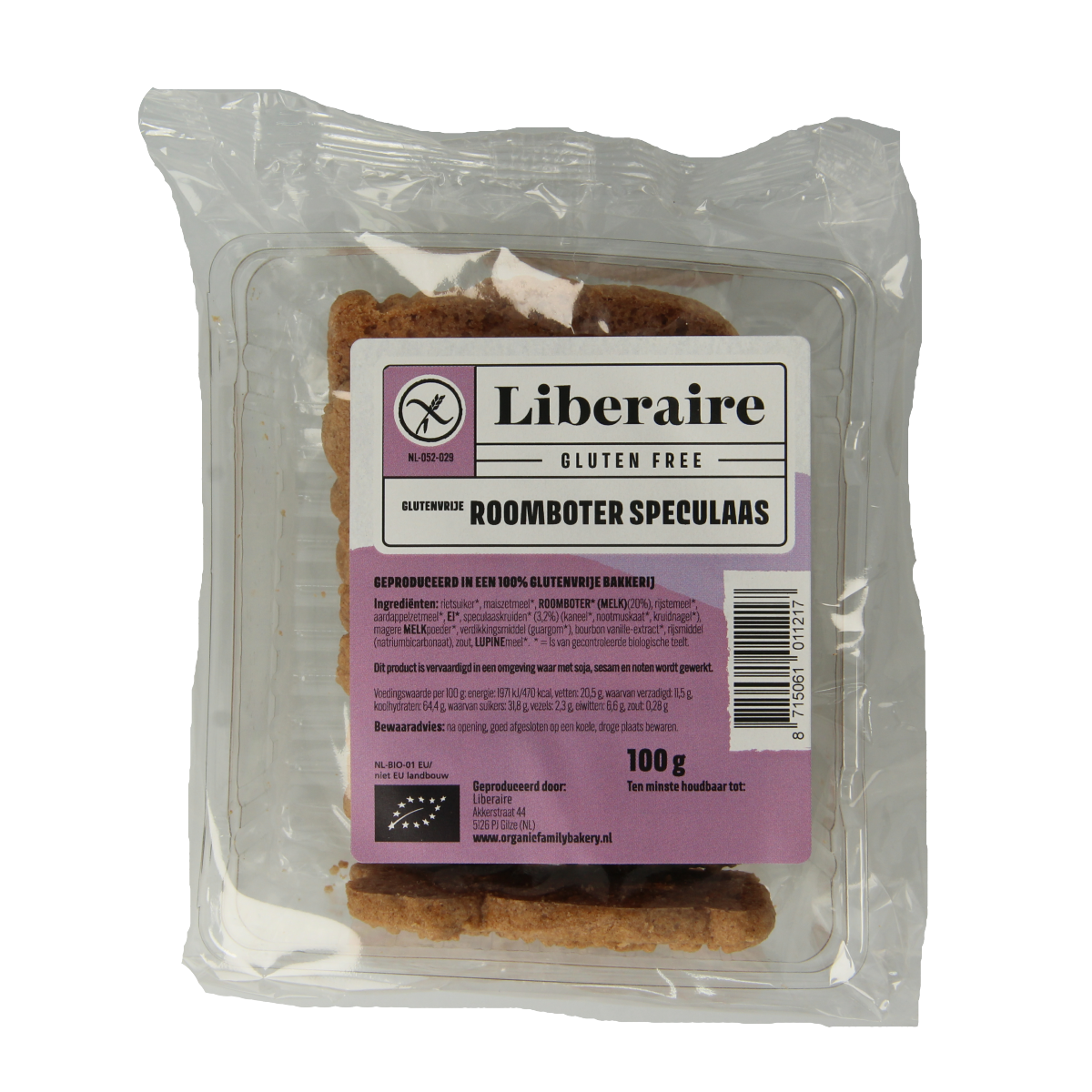 Liberaire Speculaas roomboter bio 100.00 Gram